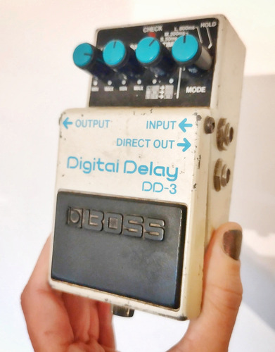 Boss Dd3 Long Chip Pedal Delay P/ Guitarra Blanco (Usado)