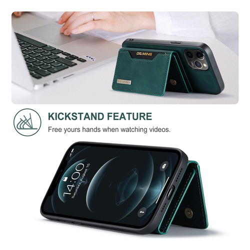 Capa Traseira Magnética Dg.ming Para iPhone 12/12 Pro