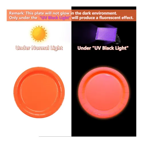 Placas De Cumpleaños De Neon Dark Glow In The Dark Neon, 50