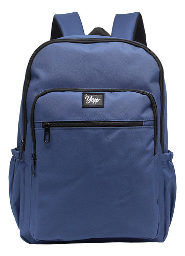 Mochila De Costas Bolsa Resistente Escolar Básica - Yepp Cor Azul