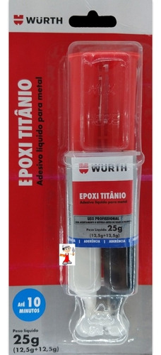 5 Cola Epoxi Titanium Aço Aluminio Ferro Cobre Metal Cabeçot