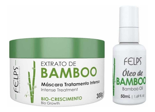 Felps Máscara Bamboo Crescimento + Reparador Pontas + Brinde