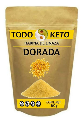 Harina De Linaza Dorada Keto Low Carb