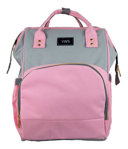 Mochila Maternidade Bolsa Bebê Multifunção + Trocador Cor Rosa