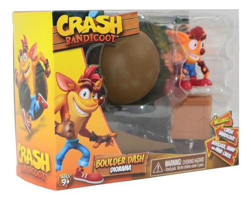 Crash Bandicoot Diorama Boulder Dash 6.5 Cm