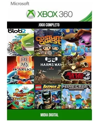 Combo 10 Jogos Infantis - Mídia Digital Xbox 360