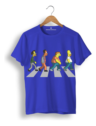 Remera: Abbey Road  The Simpsons Memoestampados