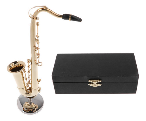 Imagen 1 de 11 de Hecho A Mano 14cm Saxofón Cobre Modelo Instrumento