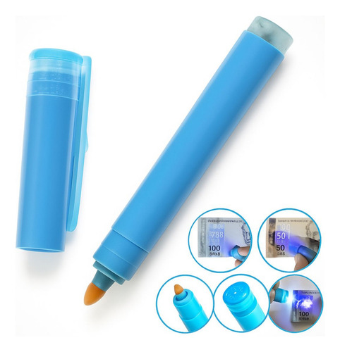 Kit 5 Canetas Uv Para Identificar Nota Falsa/dinheiro Falso