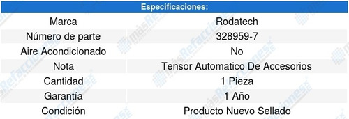 Tensor Accesorios S15 Jimmy 4.3l V6 88-94 Rodatech 5636257