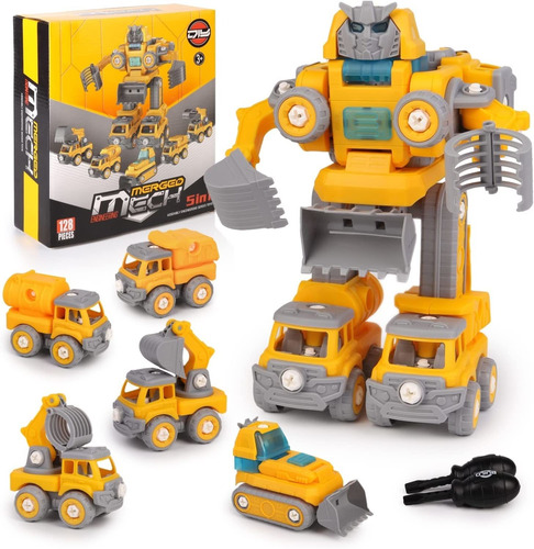 Transform Robots, 5 En 1 Take Apart Toy Vehicles, Toys ...
