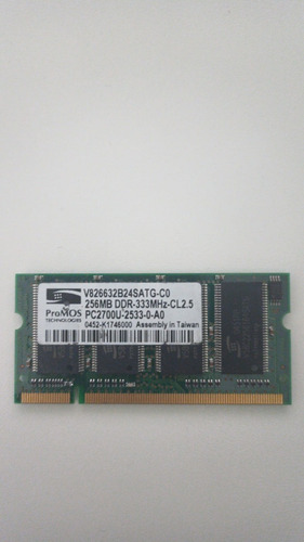 Memoria Sodimm Ddr2 Promos 256mb 266mhz