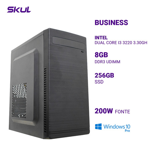 Computador Core I3 3220 3.30ghz 8gb Ddr3 Ssd 256gb 200w