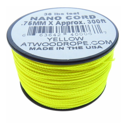 Rg1142 Rollo Parachute Cord Paracord Nano Cord Amarillo