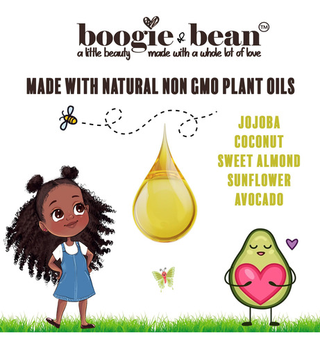 Aceite Capilar Para Niños Boogie And Bean Para Cabellos Riza