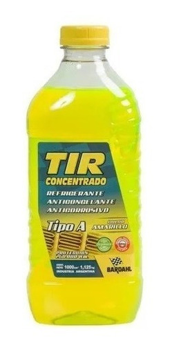 Liquido Refrigerante Concentrado Tir Bardahl Amarillo X 1l.