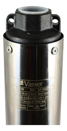 Imagen 1 de 12 de Bomba Sumergible Pozo Vasser Bs4 150 4 Pulgadas 1.5hp 90mts