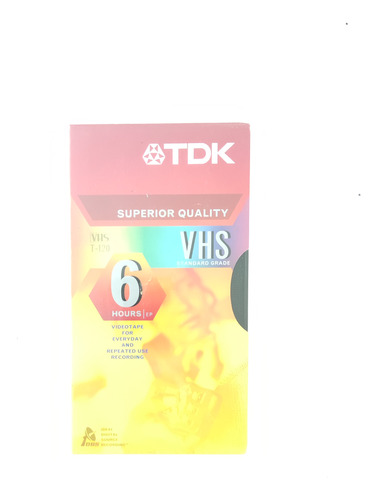 Fita Video Cassete Vhs Tdk  Modelo T 120 Rv