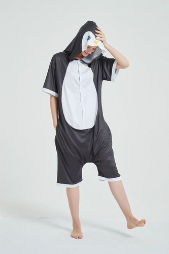 Imagen 5 de 8 de Pinguino Pijama Kigurumi Enterito De Verano Kawaii