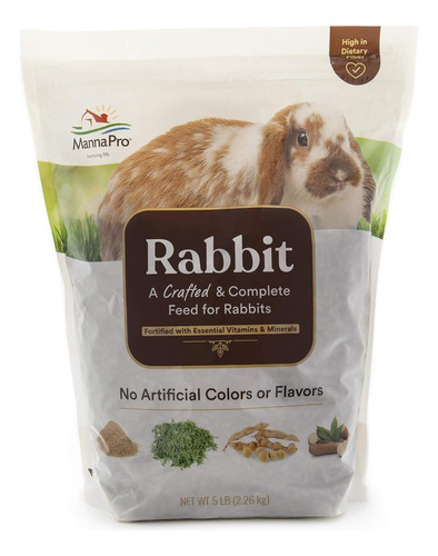 Manna Pro Alimento Para Conejos  Con Vitaminas Y Minerales