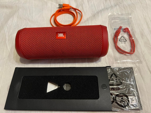 Parlante Jbl Flip 4 Portátil Con Bluetooth Red Rojo (Usado)