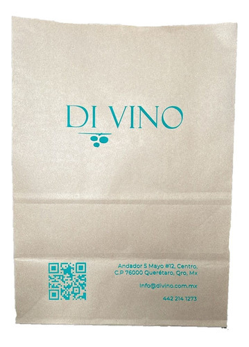 Bolsa Delivery Gde Kraft 30x18x41 Cm (50 Pzas) Kraft Liso Kraft