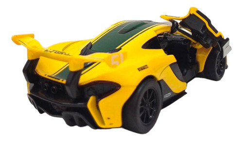 Carro em escala 1:32 Mclaren P1 Gtr Msz Cor Amarelo
