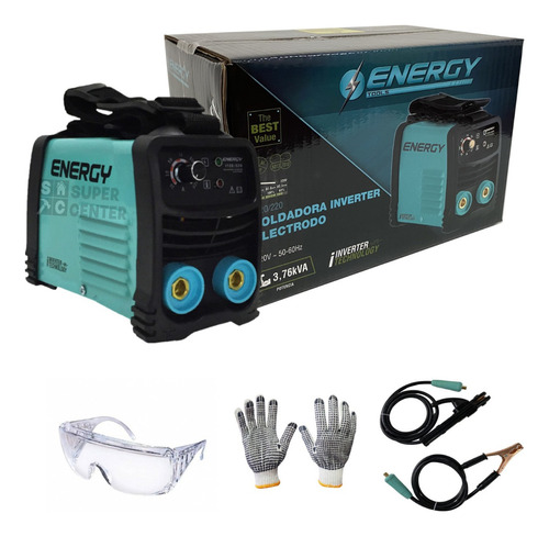 Soldadora Inverter Electrodo 120a  Energy Mma+guantes/lentes