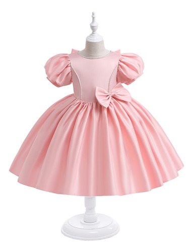 Vestido Infantil/vestido De Princesa Con Mangas Abullonadas