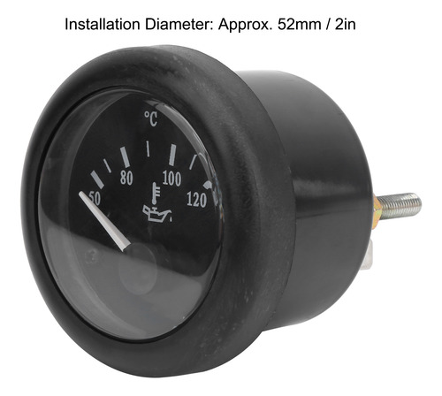 Sensor De Temperatura, Indicador De Aceite De 52 Mm, Puntero