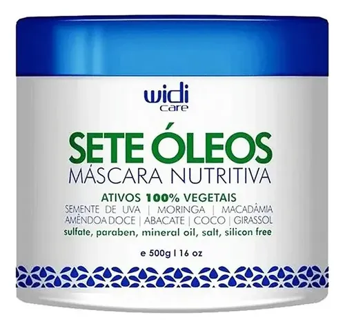 Máscara Nutritiva Sete Óleos 500g Widi Care