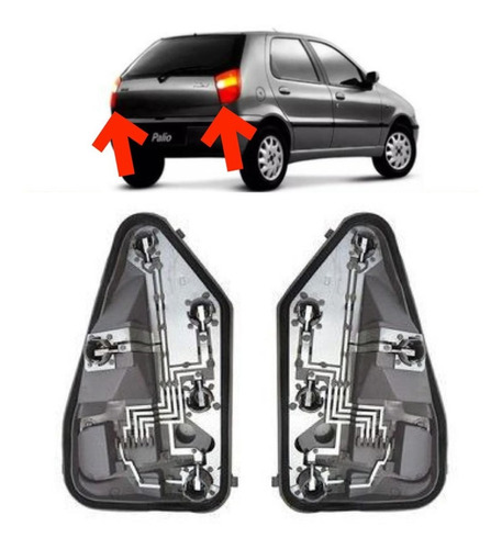 Par Circuito Lanterna Traseira Fiat Palio 1996 Á 2000.