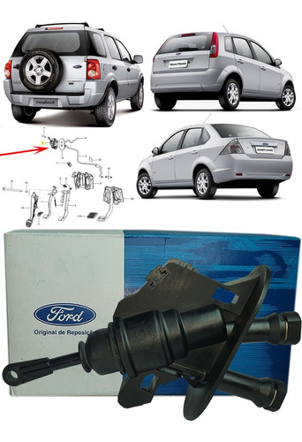 Cilindro Mestre Pedal Embreagem Ford Fiesta Rocam Hatch 2013