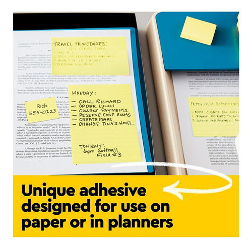 Pads Post-it 6306pk Originales In Yellow Canary, 3 X 3,