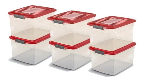 Cajas Plasticas Organizadoras Colbox 15lts X 6u. Colombraro