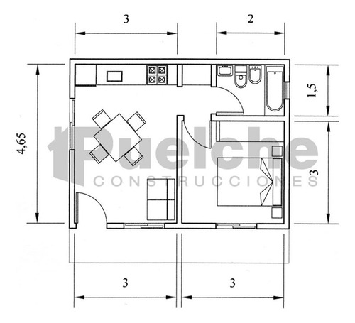 Construcción De Casa 2 Ambientes- Totalmente En Ladrillo. Sin Anticipo. Los Mejores Precios En Construcción Tradicional