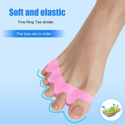 Imagem 2 de 10 de Separador Silicone Para Dedos Pés - Calos - Joanete - 1 Par