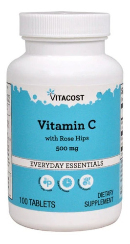 Vitamina C Con Extracto De Escaramujo 100 Tabletas 500 Mg