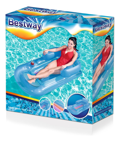 Colchoneta Inflable Sillon Con Apoya Vaso Bestway (1282)