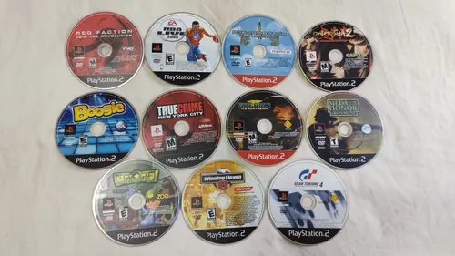 11 Jogos Ps2 - Apenas Discos - Escorrega o Preço