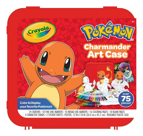 Set Colores Crayola Pokémon 75 Piezas Color Rojo