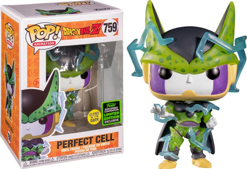 Funko Pop Perfect Cell #759 Glow In The Dark Sticker Summer