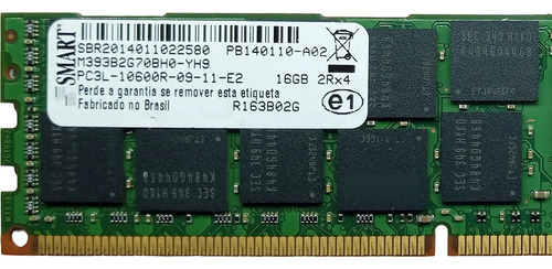 Memória 16 Gb Ddr3 Ecc Rdimm 1333 Mhz P/ Dell R710 G/ 1 Ano (Usado)