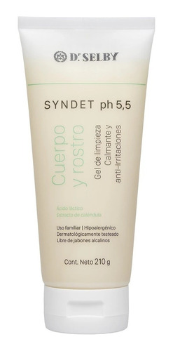 Syndet Ph 5,5 Gel De Limpieza Para Cuerpo Y Rostro 210 Gr