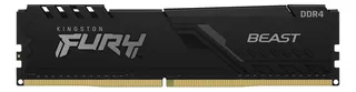 Memória RAM Fury Beast DDR4 color preto 16GB 1 Kingston KF432C16BB1/16