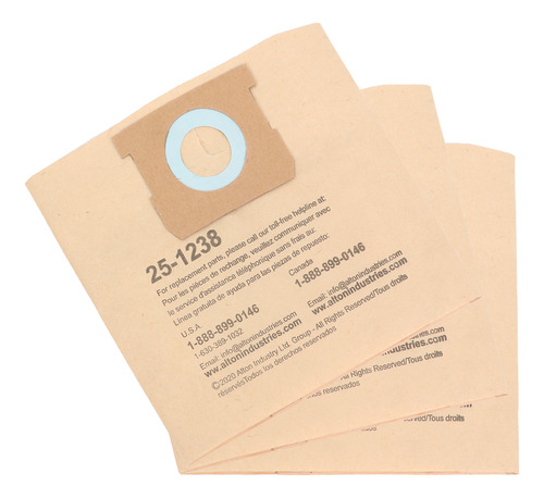 3pzs Bolsa Polvo Filtro Aspiradora Stanley 2.5&4gal 25-1238
