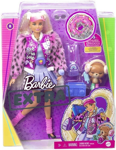  Barbie Extra 2021 Skipper 8 Lançamento Articulada Loira