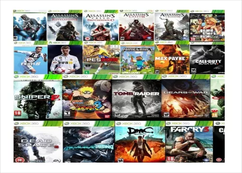 Jogos Xbox 360 Desbloqueado,kit Com 3 Jogos Midia Fisica