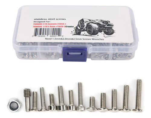 · Coche Tornillos Kit Acero Inoxidable Rc For Traxxas Erevo