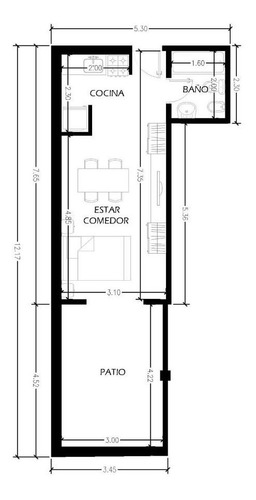 Imagen 2 de 2 de Departamento En Venta De 1 Dormitorios En Villa Luzuriaga